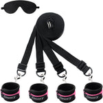 BDSM Sex Toys & Games Bondaged Kit Sex Set Eye Mask Blindfolds Soft Wrist and Ankle Handcuffs Straps Rope Bondage Restraints for Adults Couples Bed Sex