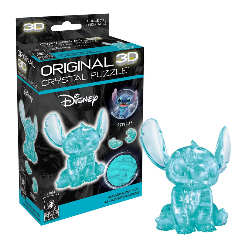 , Disney Stitch Original 3D Crystal Puzzle, Ages 12 And Up