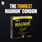 Magnum Raw Large Size Condoms - 24 Count