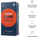 Swipes | Fast-Acting, Convenient, Over-The-Counter Wipes Increase Stamina, Formulated with 4% Benzocaine, Features Discreet Packaging | 12-Pack