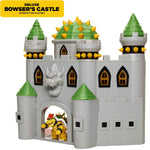 400204 Nintendo Bowser'S Castle Deluxe Bowser'S Castle Playset With 2.5" Exclusive Articulated Bowser Action Figure, Interactive Play Set With Authentic In-Game Sounds