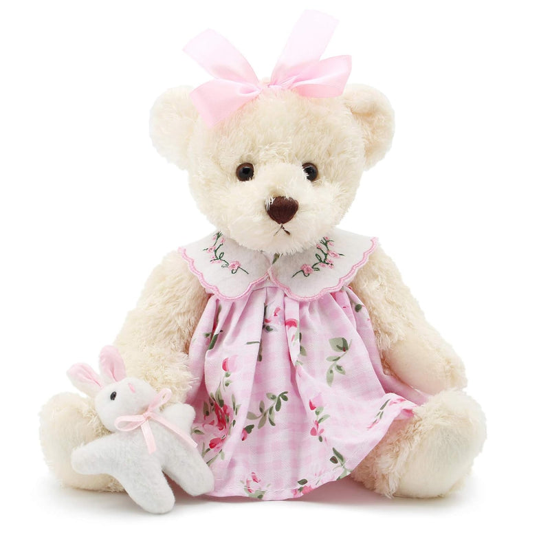 Oitscute Small Baby Teddy Bear With Cloth Cute Stuffed Animal Soft Plush To