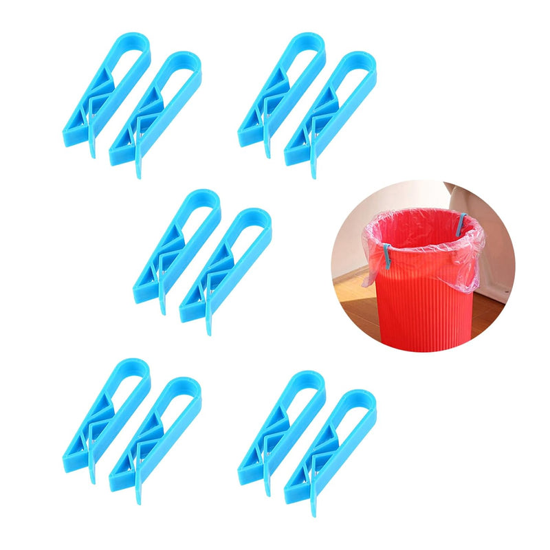 10 Pack Garbage Bin Clip,Plastic Kitchen Garbage Bin Clip,Washroom Trash Can Bag