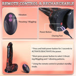 Realistic Trusting Dildo Sex Toys - 10” Thick Dildo Vibrator with Thrusting Swinging & Vibrating for G Spot Vagina Anal Sex Stimulation, Fantasy Dildo Lifelike Penis Adult Toys & Games Women Couples