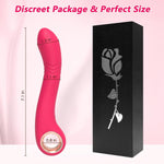 G Spot Vibrator Dildo Women Sex Toys, Powerful Wiggling Clitoral Stimulator Finger Vibrator Anal Toys with 5 Wiggling & 10 Vibrating Modes, Waterproof Silicone Bullet Vibrators Adult Sex Toy, Rose