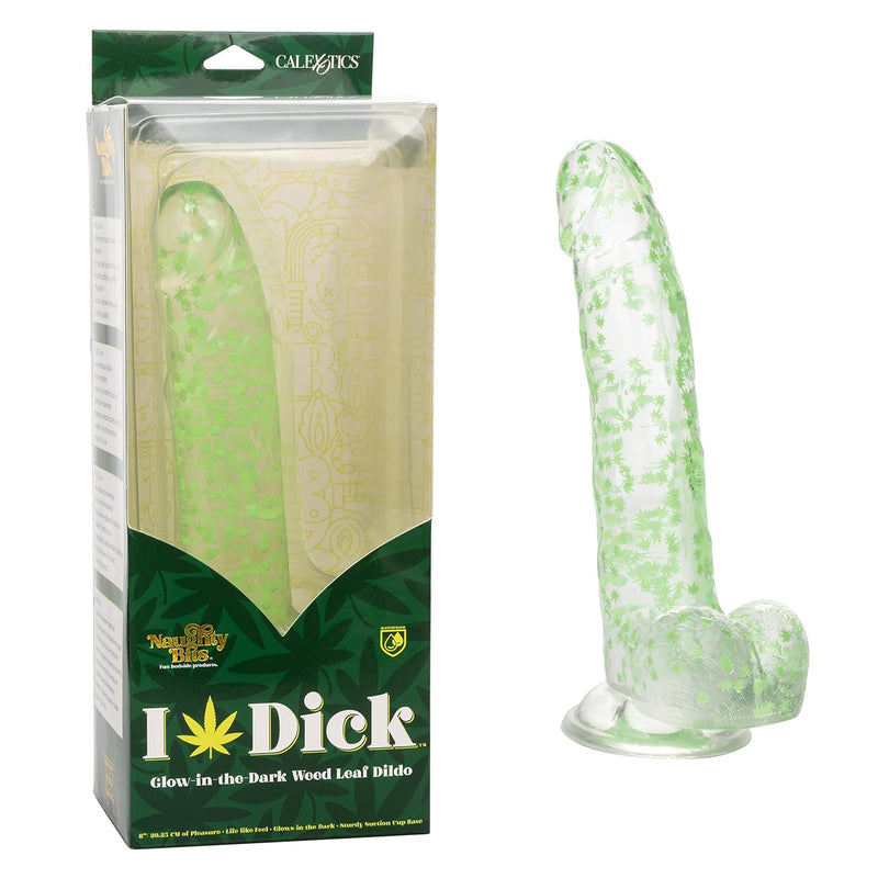 Naughty Bits I Leaf Dick Glow-In-The-Dark Grass Leaf Dildo - Se-4410-64-3