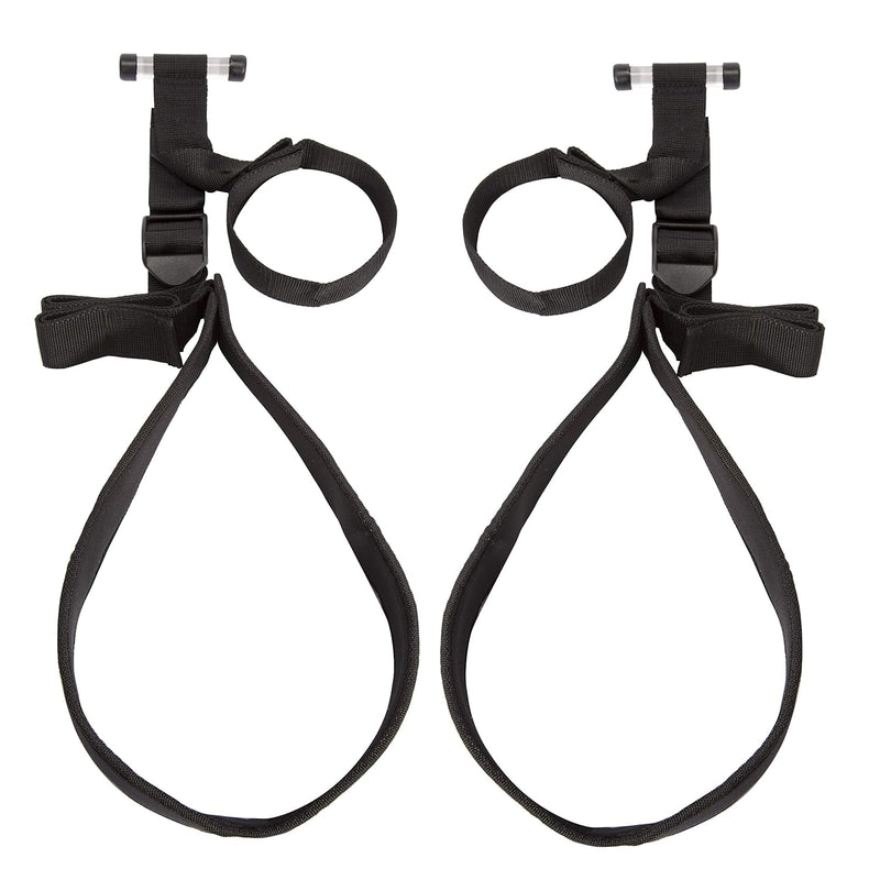 Bondage Boutique Sex Swing - 73 Inch Over The Door Adjustable Strong Sex Swing For Couples - 31 Inch Thigh Supports - Black