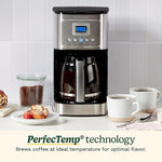 Coffee Maker, 14-Cup Glass Carafe, Fully Automatic for Brew Strength Control & 1-4 Cup Setting, Stainless Steel