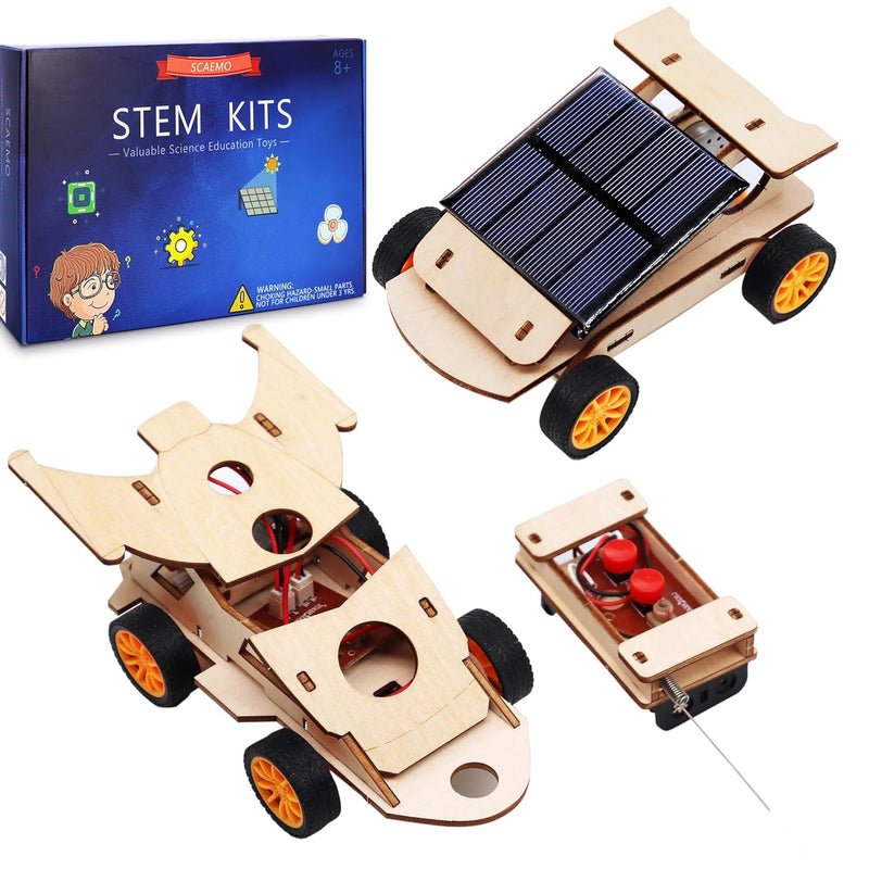 2 In 1 Science Experiment Kits For Kids,Stem Projects Diy Building Remote C