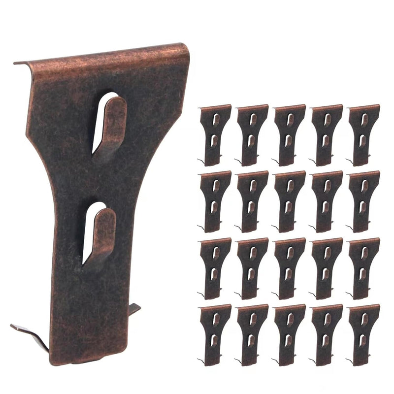 20Pcs Brick Hook Clips,Steel Brick Hanger For Hanging Outdoors,Heavy Duty Brick