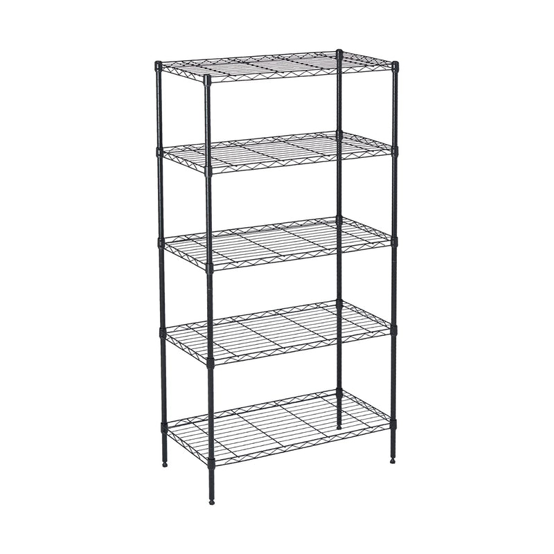 5 Tier Wire Shelving Unit Storage Rack, Metal Heavy Duty Utility Organizers, Org