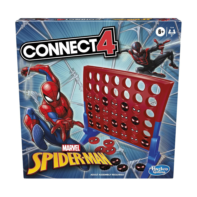 Connect 4 Marvel Spider Man Edition, Strategy Board Game For 2 Players, Age