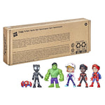 Spidey and His Amazing Friends Marvel Hero Reveal Multipack with Mask-Flip Feature, Perfect for Halloween Treat Bags, Party Favors, 4-Inch Action Figure Toys, Kids 3+