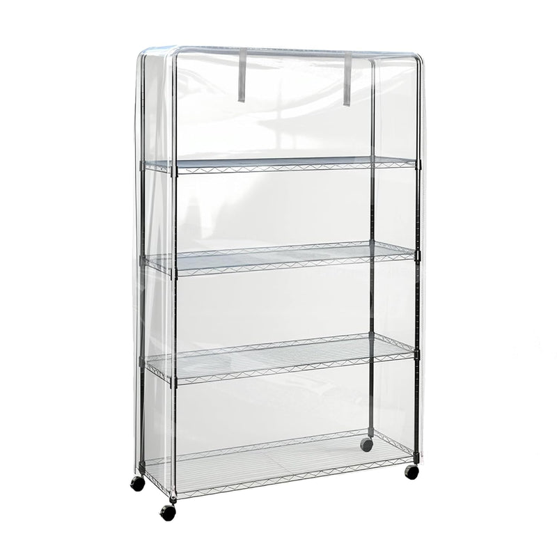 Clear Vinyl Waterproof Shelf Cover For Wire Shelving - 36" W X 14" D X 54" H- Du