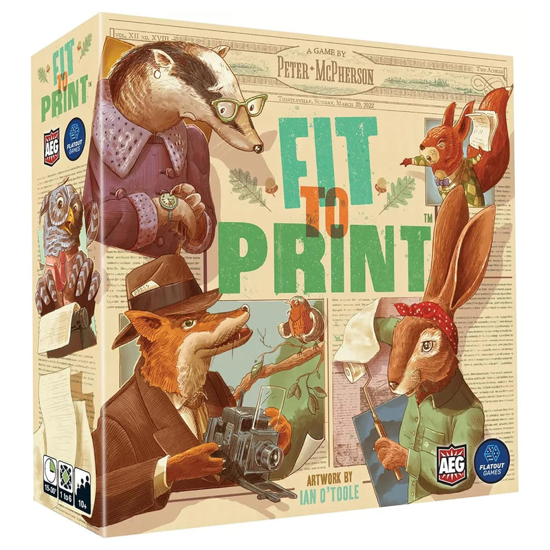 & Flatout Games Fit To Print Build Your Newspaper! From The Creators Of Cas