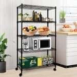 Heavy Duty 5-Shelf Shelving Unit 1250Lb Capacity, 29.92" D x 13.98" W x 62.99" H, 5 Tier, Black