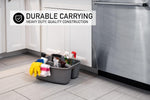 Rough and Rugged All-Purpose Cleaning Caddy, Grey/Black 2 Count