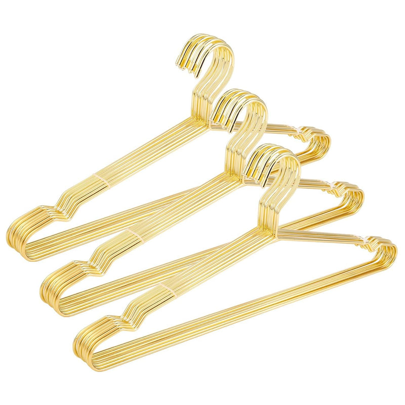 17.7" Strong Metal Wire Clothes Hangers, Coat, Standard Suit Hangers, Ideal For