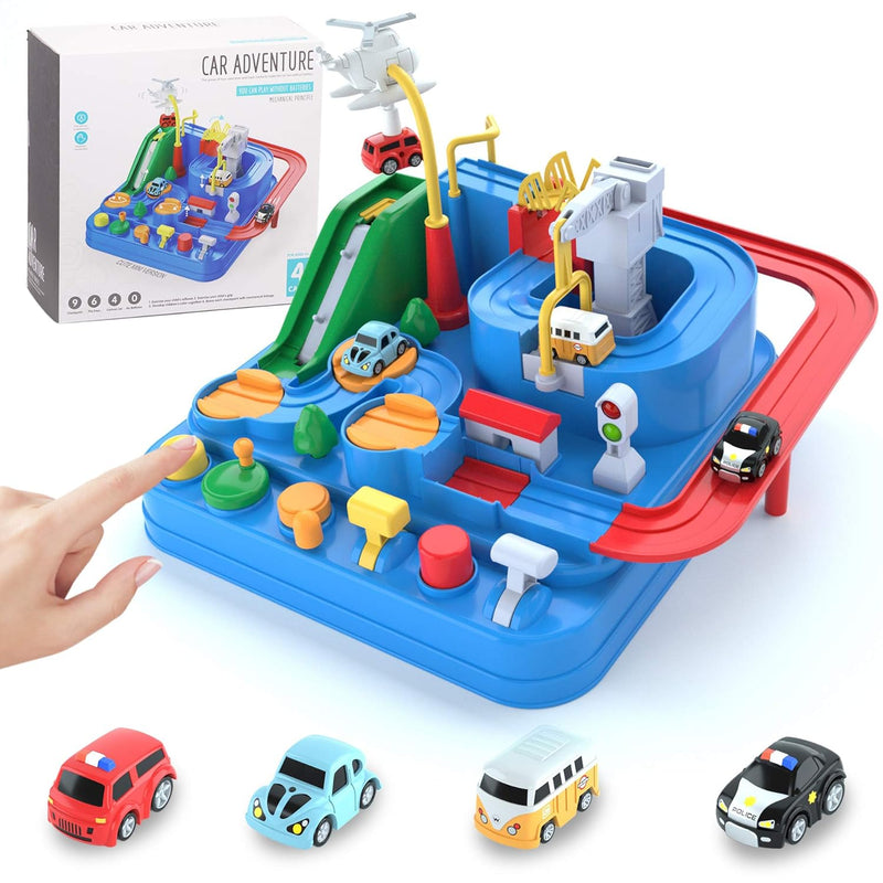 Car Adventure Toys For 3 4 5 6 7 8 Year Old Boys Girls, Race Tracks Toy For Bo