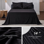 Full Size Comforter Sets - Bedding Sets Full 7 Pieces, Bed In A Bag Black Bed Sets With Comforter, Sheets, Pillowcases & Shams, Adult & Kids Bedding