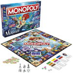 Monopoly: Disney's The Little Mermaid Edition Board Game, 2-6 Players for Family and Kids Ages 8+, with 6 Themed Monopoly Tokens (Amazon Exclusive)