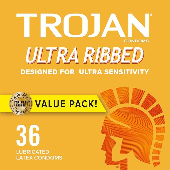 Ultra Ribbed Condoms For Ultra Stimulation, 36 Count, 1 Pack