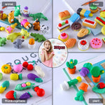 100 Pack Animal Erasers for Kids, Desk Pets for Kids Classroom, 3D Bulk Mini Puzzle Pencil Eraser, Cute erasers for Classroom Rewards and Prizes, Novelty Fun Party Favors Gift Back to School Supplies