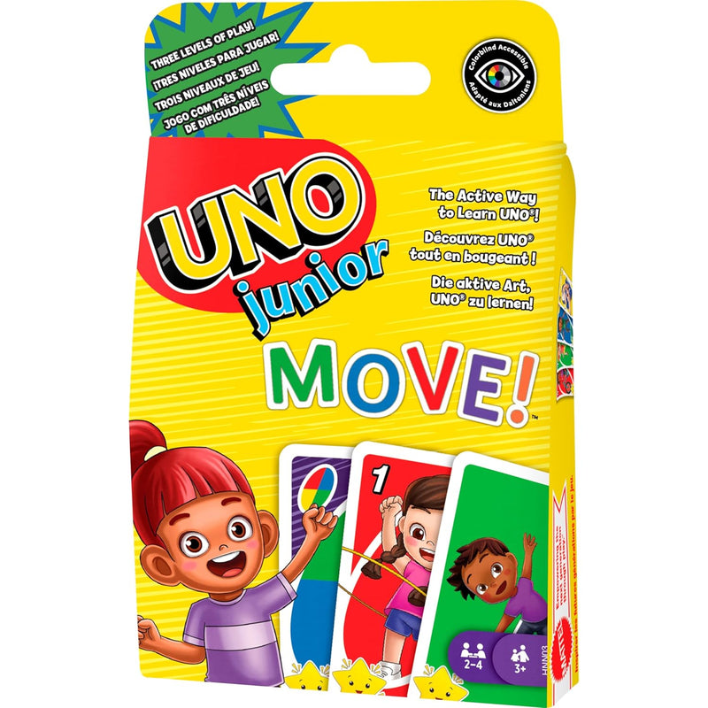 Mattel Games ? Junior Move! Card Game For Kids With Active Play, Simple Rul