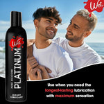 Platinum Silicone-Based Lube for Men, Women & Couples, 4.2 Fl Oz - Ultra Long-Lasting & Water-Resistant Premium Personal Lubricant - Safe to Use with Latex Condoms - Non-Sticky & Hypoallergenic