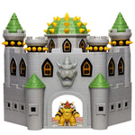 400204 Nintendo Bowser'S Castle Deluxe Bowser'S Castle Playset With 2.5" Exclusive Articulated Bowser Action Figure, Interactive Play Set With Authentic In-Game Sounds