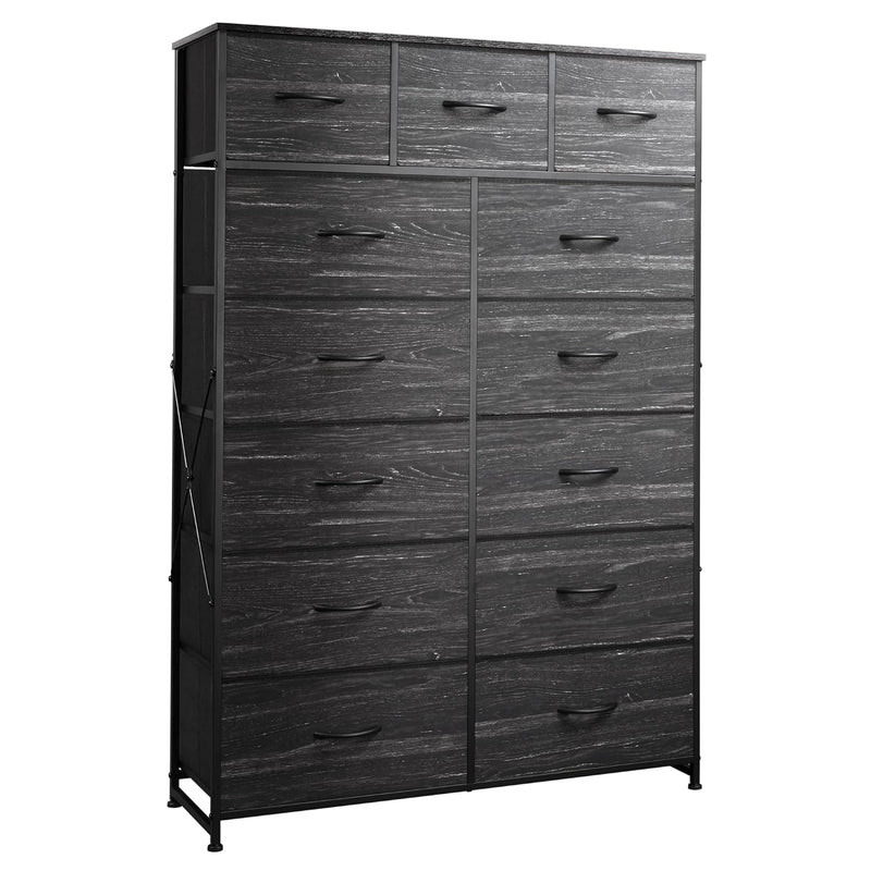 Tall Dresser For Bedroom With 13 Drawers, Storage Dresser Organizer Unit, Fabric