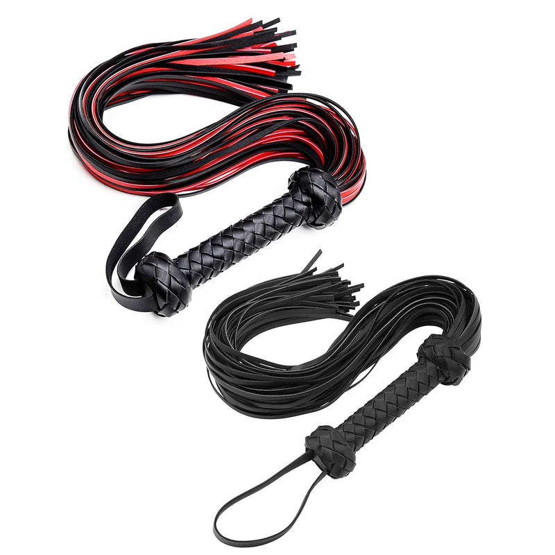 Whip For Sex Play 30" Bondaged Whip Bdsm Set Flogger Spanking Sex Set Sex Flogger For Spanking Adults Sets Bondage Restraint Sex Whip Toy For Couples Flogger Spanking Sex Set