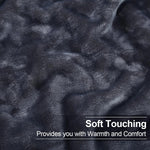 Soft California King Blanket Warm Fuzzy Microplush Lightweight Thermal Fleece Blankets For Couch Bed Sofa,102X108Inch,Dark Grey