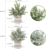 4 Packs Small Fake Plants Indoor Mini Artificial Plants for Home Office Farmhouse Bathroom Bedroom Kitchen Desk Decor…