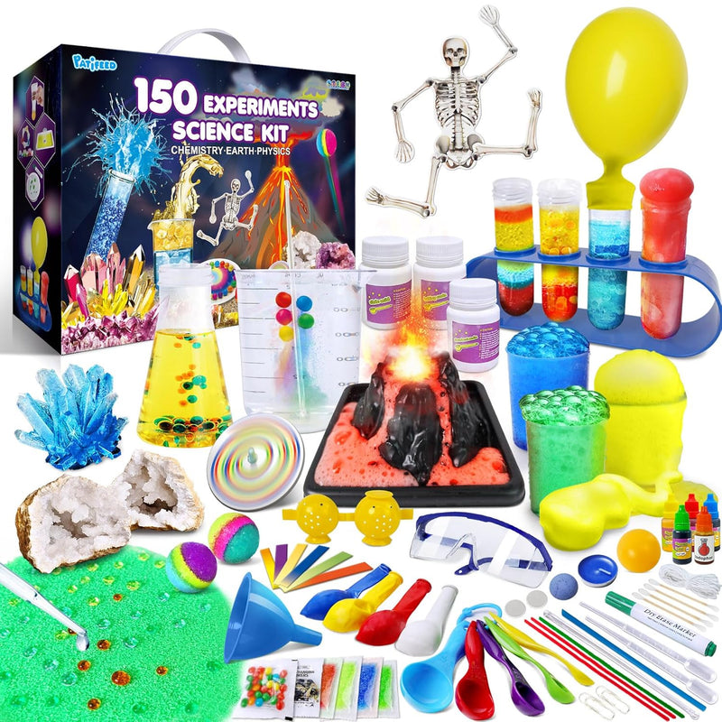 150 Experiments Science Kit For Kids, Chemistry Set, Scientific Christmas Birt