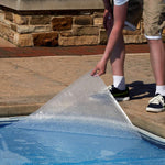 NS482 Round Ground Pool 12 Mil Solar Blanket, 18-Feet, Clear