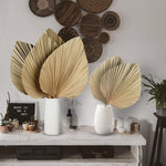 Dried Palm Leaves 4 Pieces 18.1’’ Natural Dried Palm Spears Large Dried Palm Fans Dried Flower Bouquet for Boho Wedding Home Party Kitchen Vase Farmhouse Table Arrangements Anniversary Decor