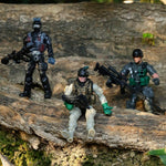 18 Pcs Special Forces Army Men Soldier Combat Movable Action Figures Army Guys Plastic Toy Soldiers Playsets Military Toy Men With Military Weapons And Accessories For Teens Party Decoration, 4 Inch