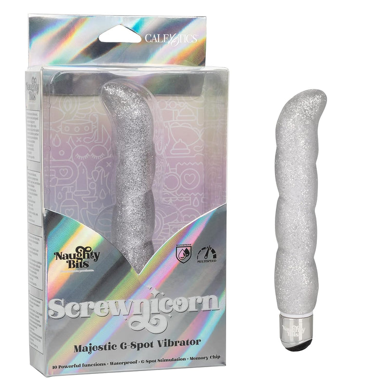 California Exotics Novelties Naughty Bits Screwnicorn Majestic G-Spot Vibrator