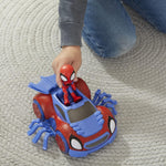 Spidey and His Amazing Friends Marvel Change 'N Go Web-Crawler and Spidey Action Figure, 2-in-1 Vehicle, 4-Inch , for Kids Ages 3 and Up