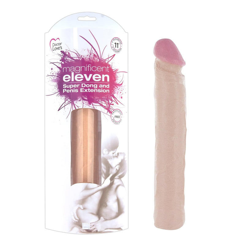 Doctor Love'S Magnificent Eleven Super Dong And Penis Extension, 11"X 2" Diameter, 0.81 Pound