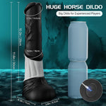 Thrusting G-Spot Dildo Vibrator – 11.8" Fantasy Dildo with Vibration & Suction