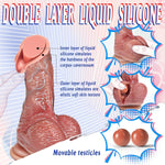 Sex Toys Realistic Movable Foreskin Dildos, Adult Toy Thick Penis Anal Dildo for Clit G Spot Vagina Play with Strong Suction Cup, Compatible with Strap-On Harness, Adult Sex Toys for Women Men Couple