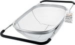 Premium 6-Quart Over-the-Sink Stainless Steel Colander with Expandable Handles