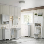 Somerset Two-Door Bathroom Storage, White Wall Cabinet, Color