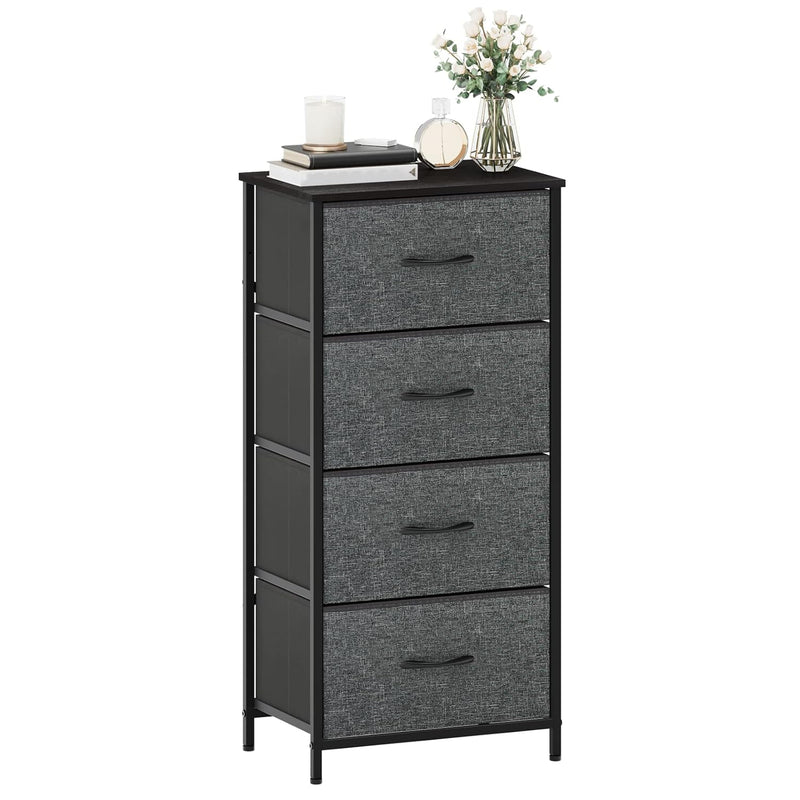 Maxtown Dresser For Bedroom 4 Drawers Fabric Storage Tower Organizer Unit For Li