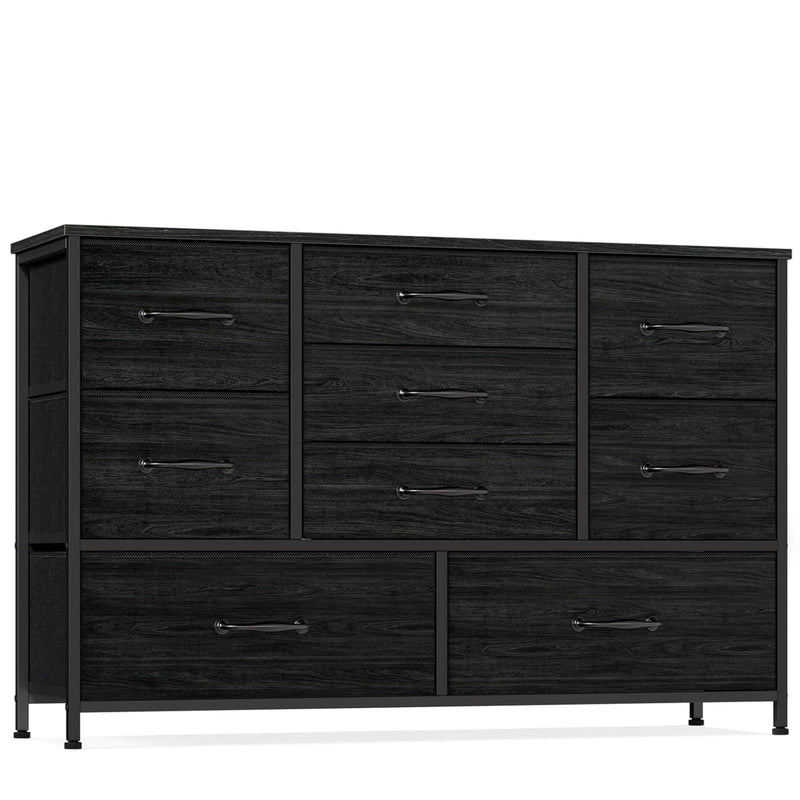 Wide Dresser With 9 Large Drawers For 55'' Long Tv Stand Entertainment Center,Wo