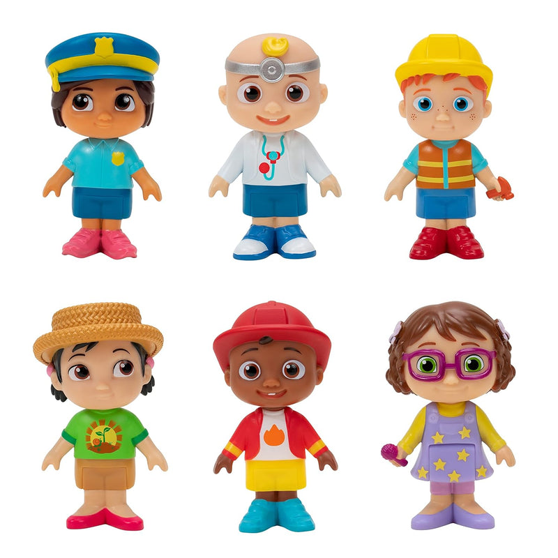 Career Friends 6 Figure Pack - Includes Jj, Nico, Cody, Nina, Bella And Cece In Career Outfits - Toys For Kids And Preschoolers