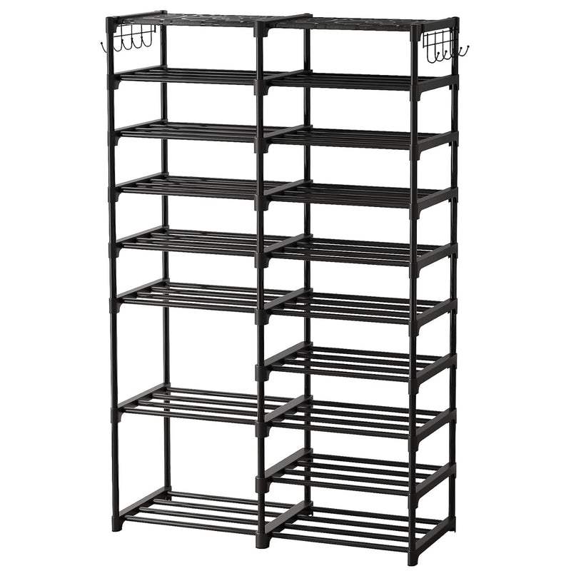 Shoe Rack Organizer, 36-44 Pairs Storage Shelf, 10 Tiers Stand, For Closet, Boot