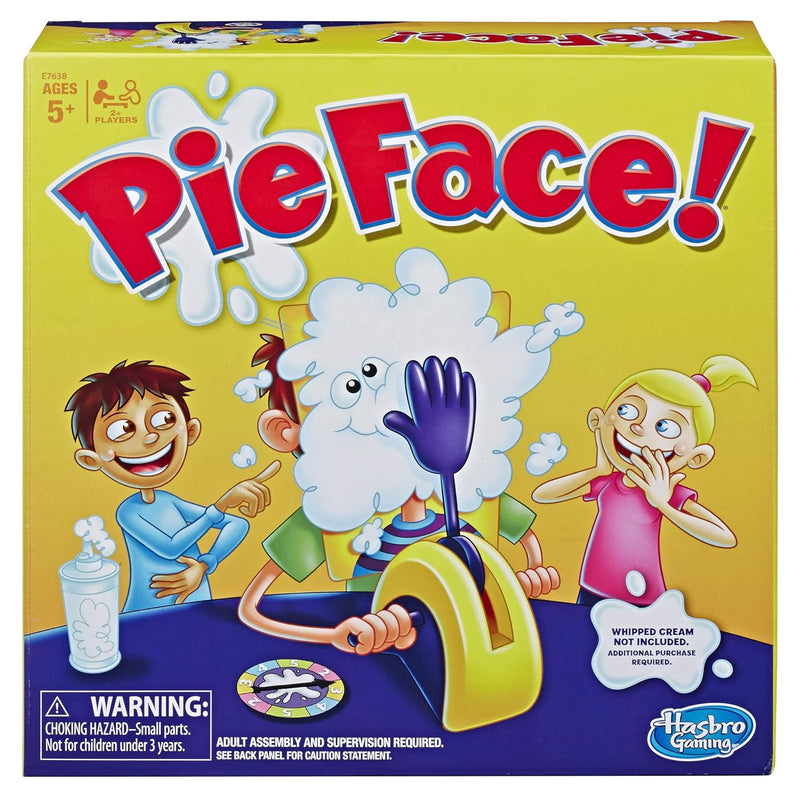 Hasbro Gaming Pie Face Game Whipped Cream Family Game Kids Ages 5 and Up